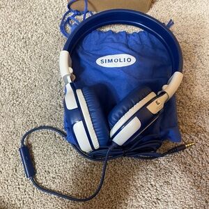 Over-Ear Headphones - Blue and White